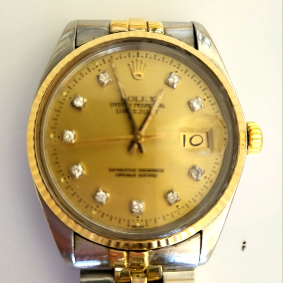 Authentic Rolex watch DateJust  with diamonds. - Picture 2 of 5